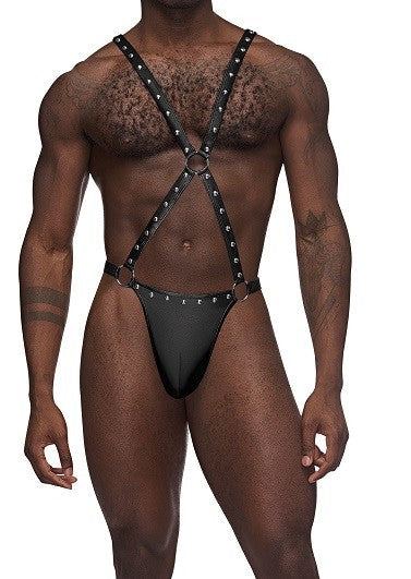Male Power Fetish Warrior Pouch and Straps S/M - PAK139