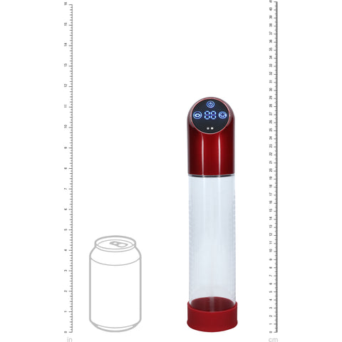 Pumped Automatic Penis Pump Metal Red