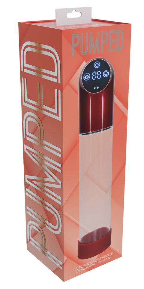 Pumped Automatic Penis Pump Metal Red