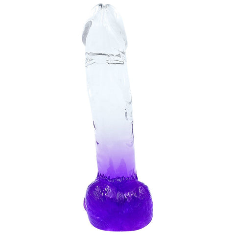 Playful Riders 8" Cock with Balls Purple