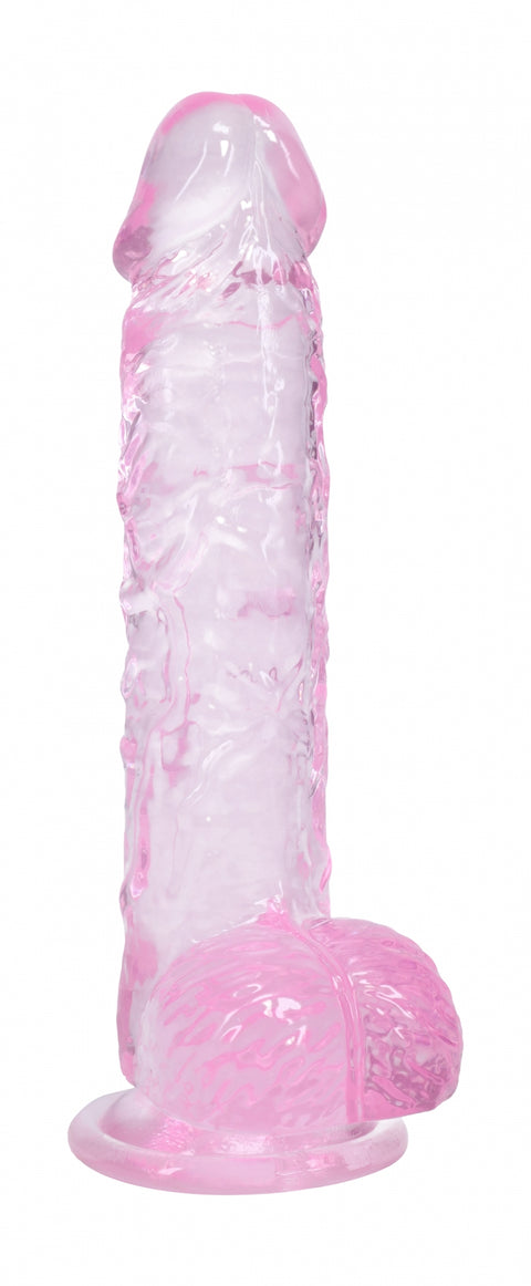 Realrock Realistic Dildo with Balls 5" Pink