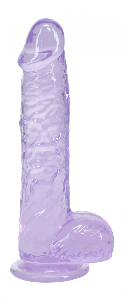 Realrock Realistic Dildo with Balls 5" Purple