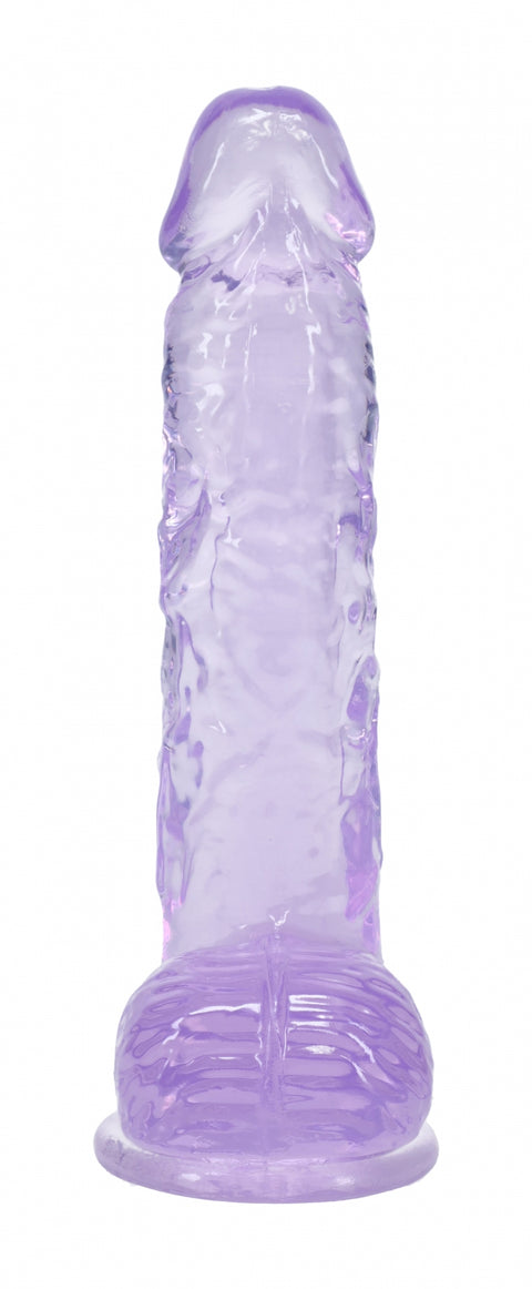 Realrock Realistic Dildo with Balls 5" Purple