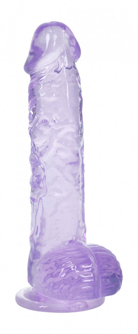 Realrock Realistic Dildo with Balls 5" Purple