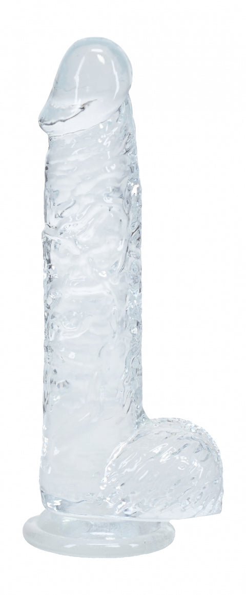 Realrock Realistic Dildo with Balls 5" Transparent