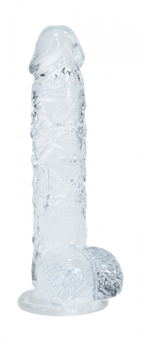 Realrock Realistic Dildo with Balls 5" Transparent