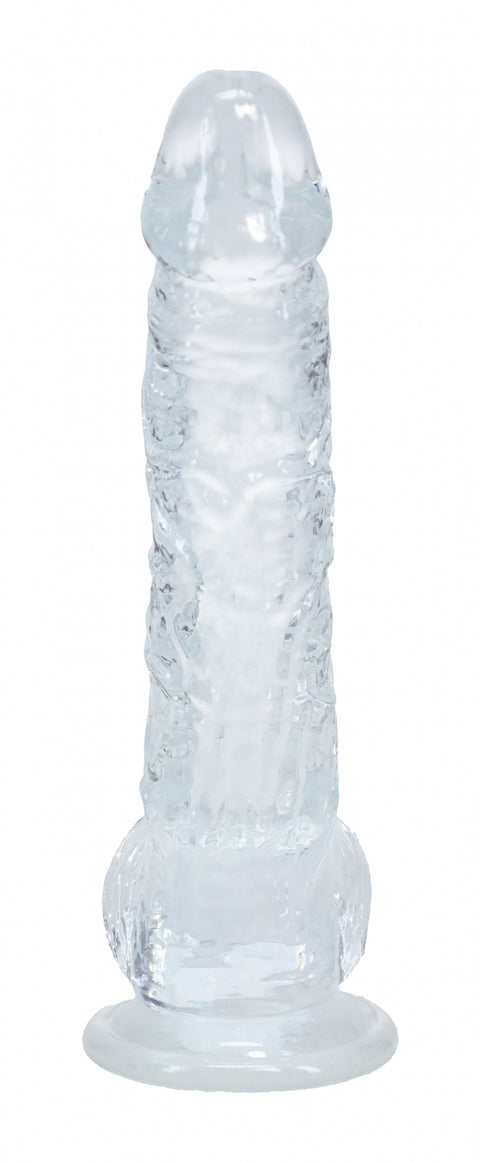 Realrock Realistic Dildo with Balls 5" Transparent