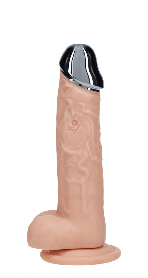 RealRock Wireless Rechargeable Remote Control Metalhead Vibrating Dildo 6"