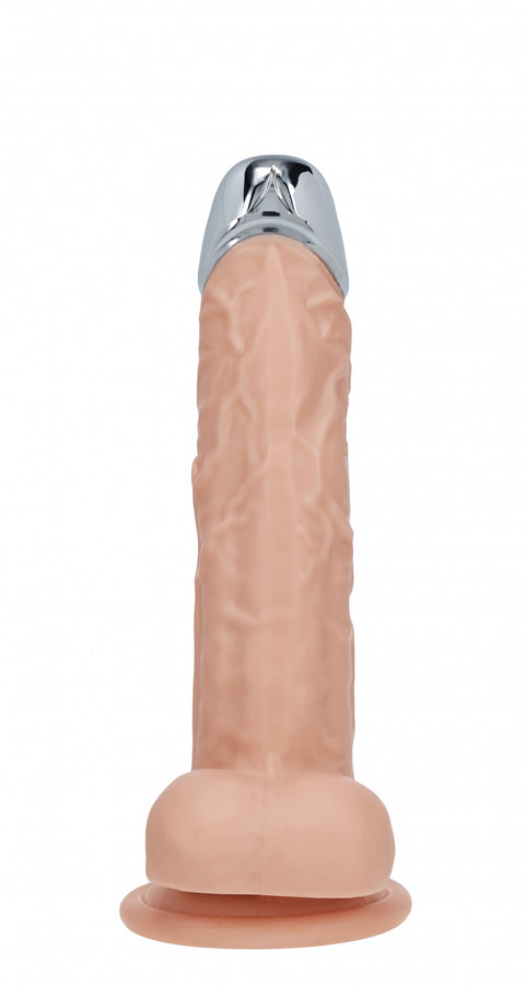 RealRock Wireless Rechargeable Remote Control Metalhead Vibrating Dildo 6"