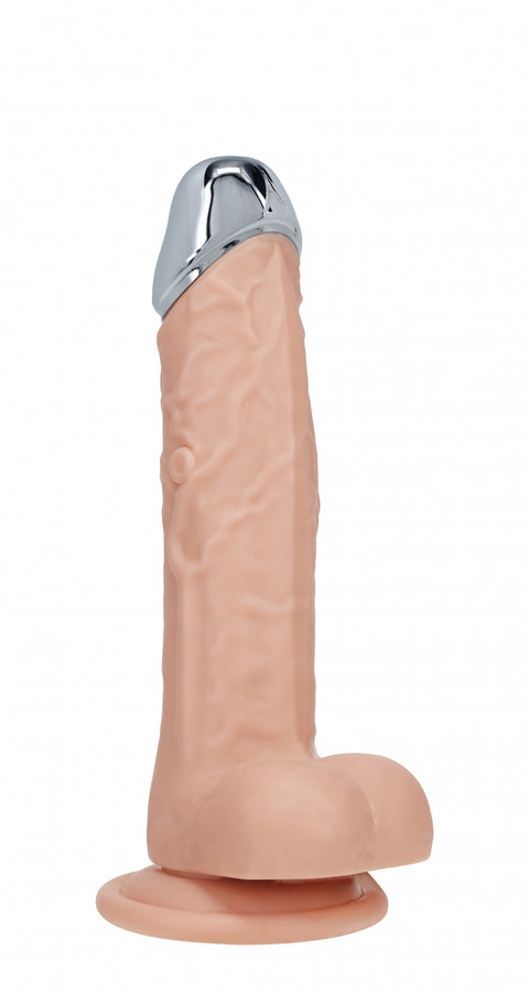 RealRock Wireless Rechargeable Remote Control Metalhead Vibrating Dildo 6"