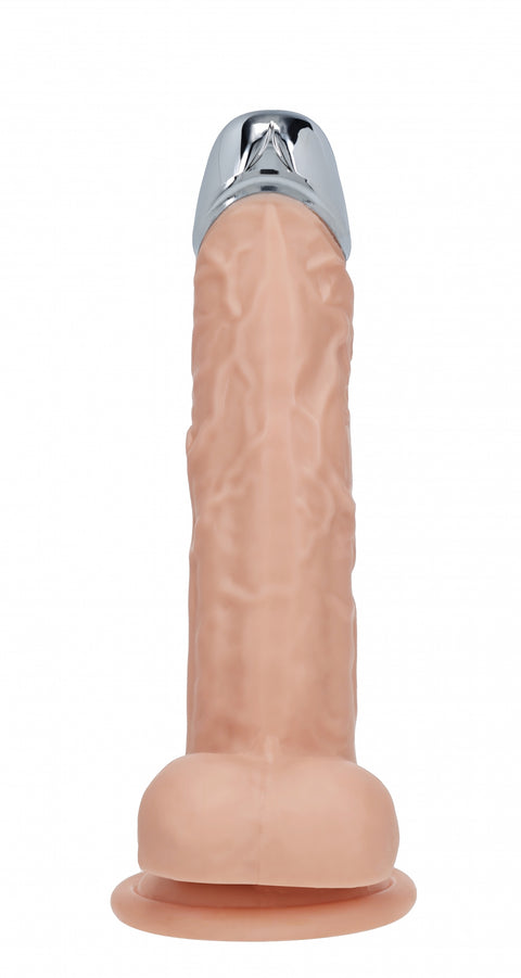 RealRock Wireless Rechargeable Remote Control Metalhead Vibrating Dildo 7"