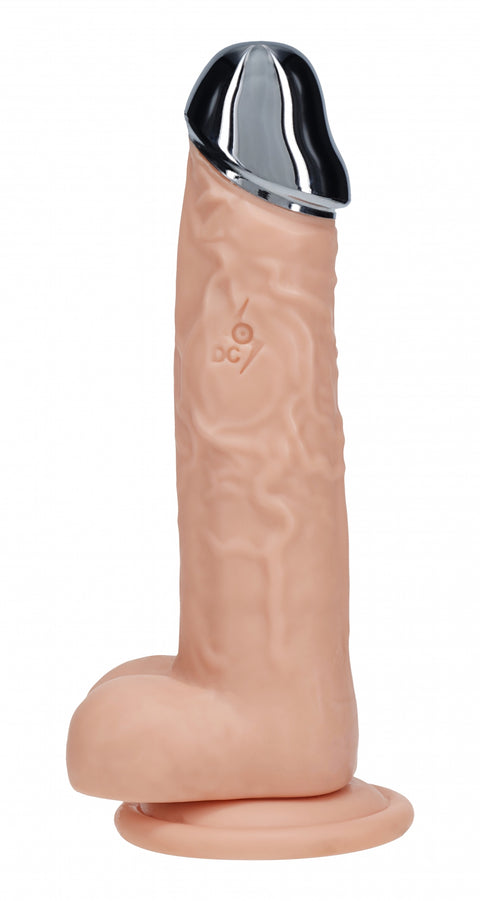 RealRock Wireless Rechargeable Remote Control Metalhead Vibrating Dildo 8"