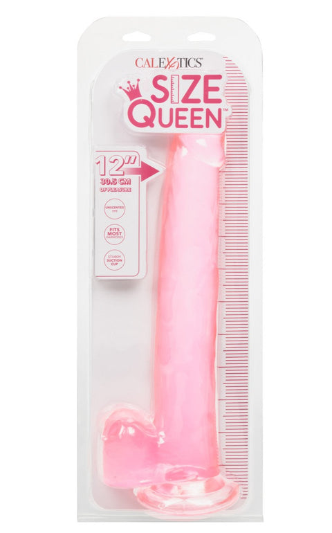 Cal Exotics Size Queen 12" Pink Dong w/ Balls