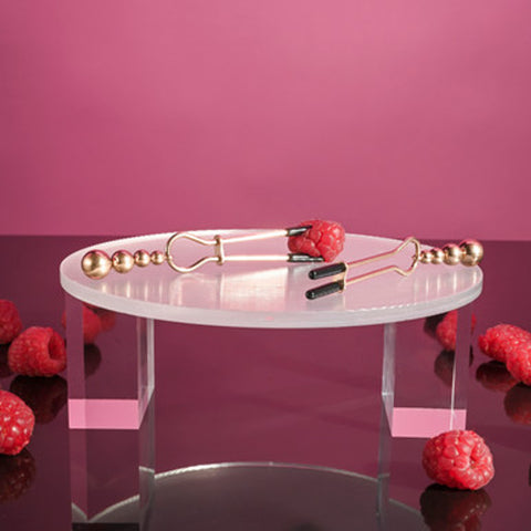Selopa Beaded Nipple Clamps Rose Gold