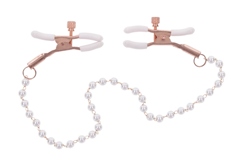 S&M Peaches ‘n Creame Pearl Nipple Clamps