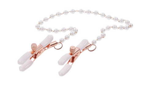 S&M Peaches ‘n Creame Pearl Nipple Clamps