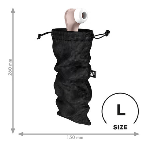 Satisfyer Treasure Bag Sex Toy Storage Pouch Black L