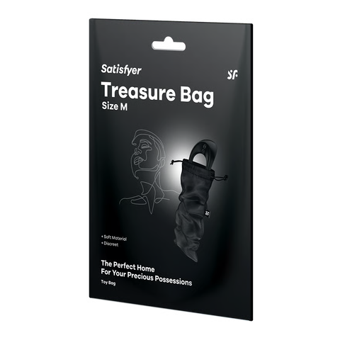 Satisfyer Treasure Bag Sex Toy Storage Pouch Black M