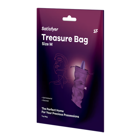 Satisfyer Treasure Bag Sex Toy Storage Pouch Violet M