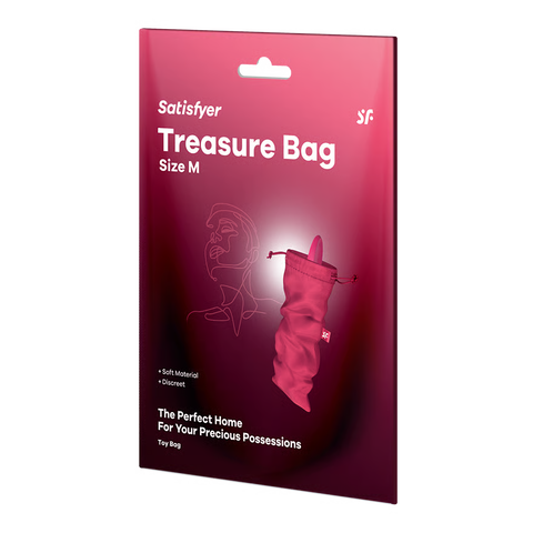 Satisfyer Treasure Bag Sex Toy Storage Pouch Pink M