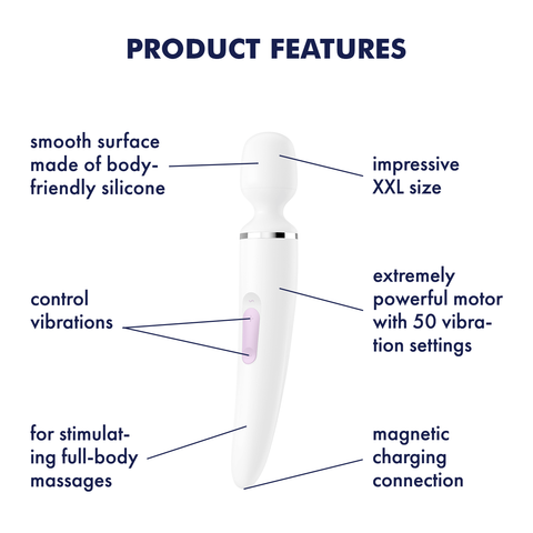 Satisfyer Wand-er Women White