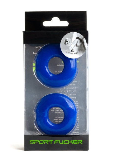 Sports Fucker Stacker Rings Blue