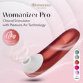 Womanizer Pro clitoral stimulator with Pleasure Air Technology on a white background