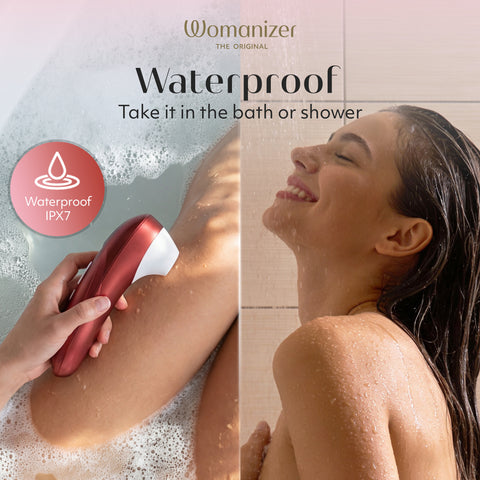 Womanizer Pro Pleasure Air Clitoral Suction Stimulator Bordeaux Red