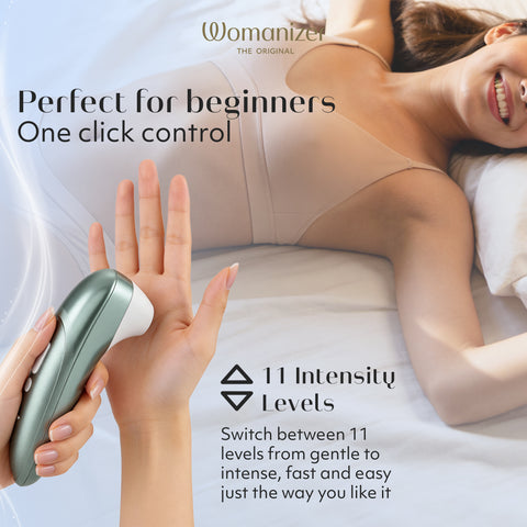 Womanizer Pro Pleasure Air Clitoral Suction Stimulator Sage Green