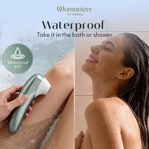 Womanizer Pro Pleasure Air Clitoral Suction Stimulator Sage Green