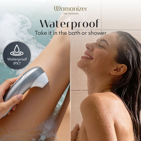 Womanizer Pro Pleasure Air Clitoral Suction Stimulator Silver