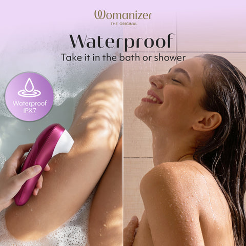 Womanizer Pro Pleasure Air Clitoral Suction Stimulator Vibrant Pink