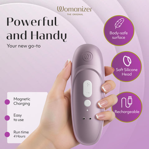 Womanizer Pro Pleasure Air Clitoral Suction Stimulator Lilac Pink