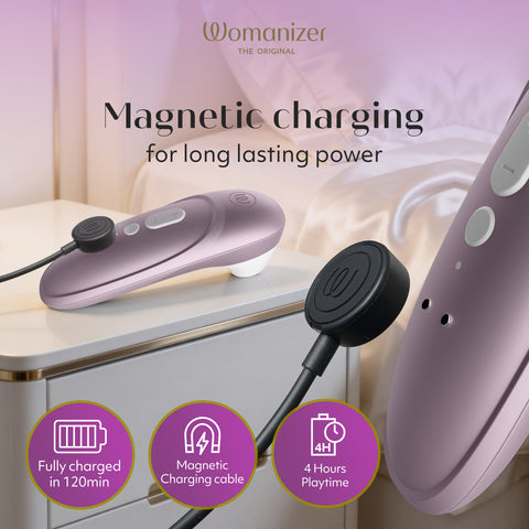 Womanizer Pro Pleasure Air Clitoral Suction Stimulator Lilac Pink