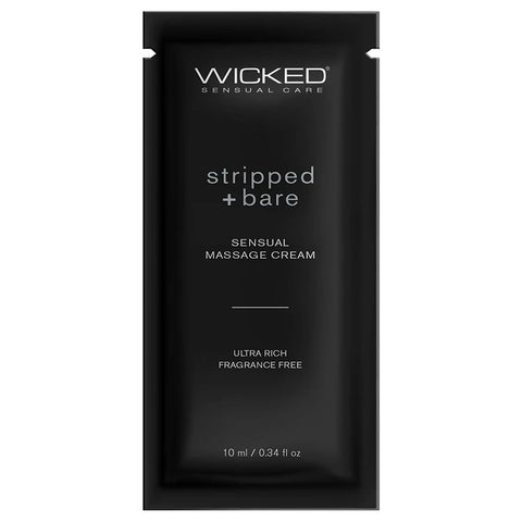 Wicked Stripped and Bare Massage Cream 10ml