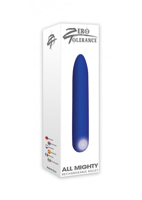 Zero Tolerance All Mighty Rechargeable Bullet Blue