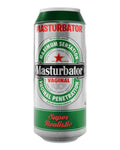 Can labeled 'Masturbator' with branding elements on a white background