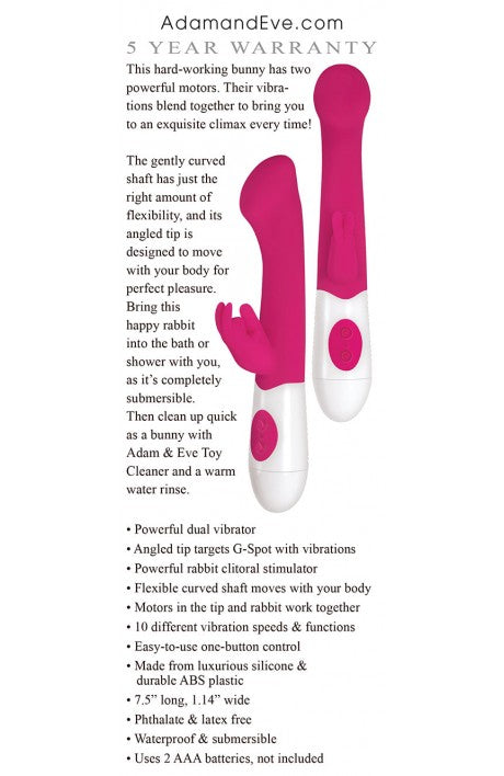 Adam & Eve Bunny Love Silicone G