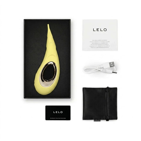 Lelo Dot Cruise Clitoral Vibrator Lemon Sorbet