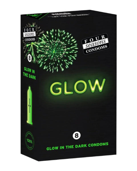 Four Seasons Condoms Glow In The Dark 8 Pack