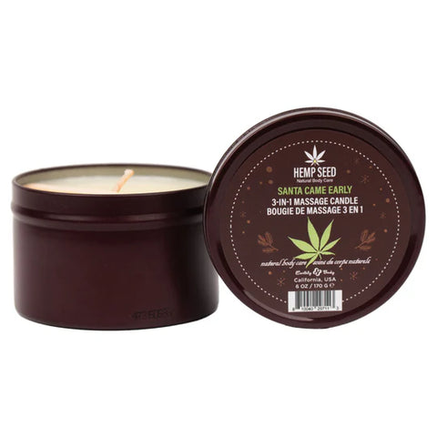 Hemp Seed Massage Candle - Santa Came Early