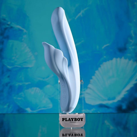 In Bloom Rechargeable Thrusting Tapping & Heating Dual Rabbit Vibrator