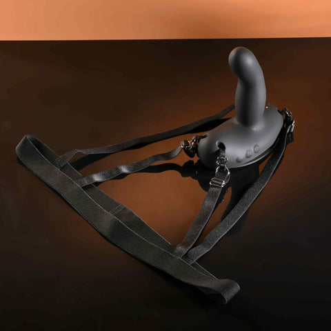 Evolved Come Closer G-Spot Strap On Vibrator with Harness