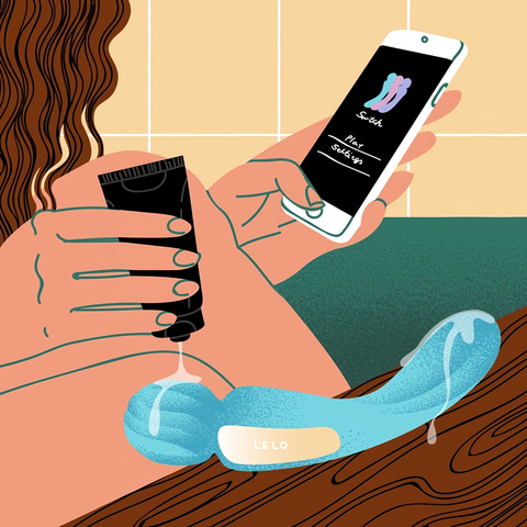 Lelo Switch Double Ended Wand Vibe Lilac