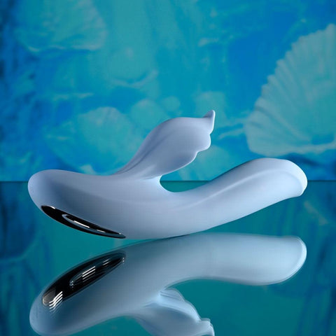 In Bloom Rechargeable Thrusting Tapping & Heating Dual Rabbit Vibrator