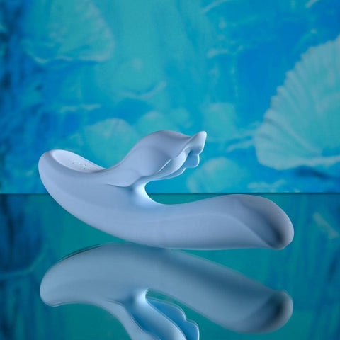 In Bloom Rechargeable Thrusting Tapping & Heating Dual Rabbit Vibrator
