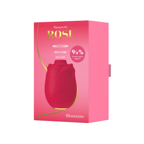 Womaniser Rose Pleasure Air Clitoral Suction Stimulator Red