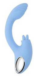 Blue silicone product with silver ring on a white background, featuring the Playboy brand.