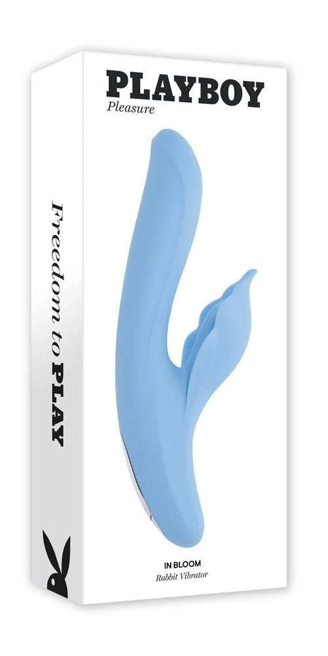 Blue silicone product with 'Playboy' branding on a white background
