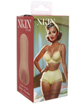 Nkin product packaging with a vintage-style illustration of a woman wearing lingerie.